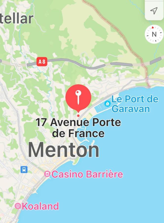 Studio 2 Pers , 40M2 En Bord De Mer Avec Vue Mer Ментона Екстериор снимка